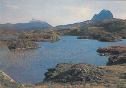 Postcard Suilven And Canisp From Loch Swordalain Lochinver Sutherland Scotland  My Ref B25398 - Sutherland