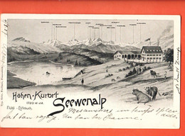 NAH-41 SELTEN  Flühli Entlebuch Seewenalp  Höhen-Kurort  Litho  GElaufen 2007 - Entlebuch