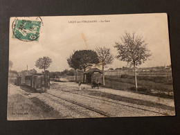 CPA 21 Licey Sur Vingeanne 1916 La Gare - Stations - Met Treinen