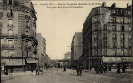 CPA Paris XV, Rue De Vaugirard Et Station Du Nord-Sud, Vue Prise De La Porte De Versailles - Altri