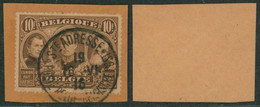 Albert I - N°149 Sur Fragment Obl Simple Cercle "Ste-Adresse / Poste Belge Belgisch Post" - 1915-1920 Albert I