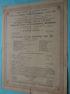 Toon= En Toneelkundig AVONDFEEST > Fanfare DE Vrije Antwerpenaren > Lokaal " EL BARDO " ANTWERPEN ( Zie Scans ) 1909 ! - Programmi