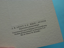 Documap >> J.R. GEIGY S.A. > BÂLE SUISSE ( Belge Et Lux A. Christiaens S.A. Bruxelles ) ( Voir / See Scans ) ! - Equipo Dental Y Médica