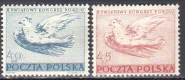 Poland 1950 - Dove By Picasso - Mi 668-69 - MNH(**) - Nuovi