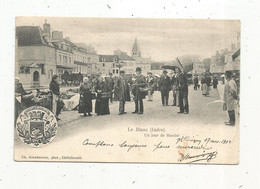 JC, Cp  , 36 , LE BLANC ,un Jour De Marché ,commerce, Marchés , Blason, Dos Simple , Voyagée 1902 - Marktplaatsen