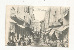 JC, Cp  , 87 , LIMOGES , Rue De La Boucherie , Commerces , Magasins , Dos Simple , Voyagée 1903 - Limoges