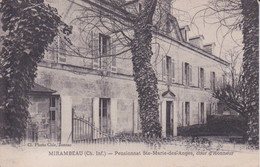 17 - MIRAMBEAU - PENSIONNAT STE MARIE DES ANGES COUR D'HONNEUR - Mirambeau