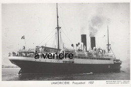 LAMORICIÈRE, Paquebot,  1937 - Paquebote