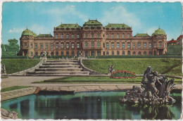 OSTERREICH -AUSTRIA    VIENNA - WIEN  BELVEDERE  CASTLE 1958 - Belvedere