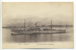 CPA  Bateau Aviso SUIPPE Marine Militaire Française - Brest Toulon - Warships