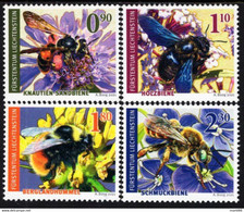 Liechtenstein - 2022 - Wild Bees - Mint Stamp Set - Ongebruikt