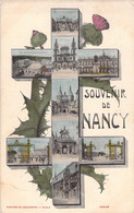 Souvenir De Nancy - Farnier Et Chauvette - De Nancy à Kayl Au Luxembourg Oblitéré En 1905 - Croix Avec Vues Et Chardon - Nancy