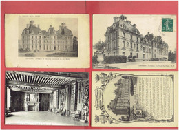 Delcampe - CHEVERNY 4 CARTES LE CHATEAU CARTES EN BON ETAT - Cheverny