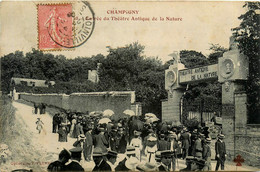 Champigny * Entrée Du Théâtre Antique De La Nature * Promeneurs - Champigny Sur Marne