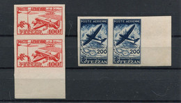 !!! FEZZAN, PA N°4/5 EN PAIRES NON DENTELEES NEUVES ** - Unused Stamps