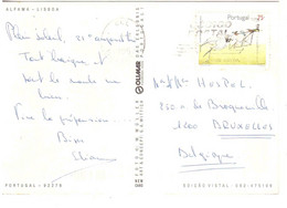 1995 LISBONA CARTOLINA PER ITALIA - Briefe U. Dokumente