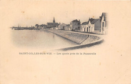 85-SAINT-GILLES-CROIX-DE-VIE- LES QUAIS PRES DE LA PASSERELLE - Saint Gilles Croix De Vie