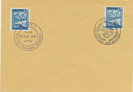 ÖSTERREICH SONDERSTEMPEL 1947 „EISENSTADT JGNAZ PHILIPP SEMMELWEIS DER RETTER DER MÜTTER 1847-1947 19-5-47“ + „WIEN 1 - Macchine Per Obliterare (EMA)