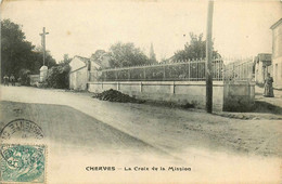 Cherves * La Croix De La Mission * Route - Autres & Non Classés