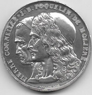 France - Pierre Corneille / Poquelin De Molière / Comédie Française 1834 - Argent - Adel