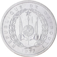 Monnaie, Djibouti, 2 Francs, 1977, Paris, ESSAI, FDC, Aluminium, KM:E2 - Dschibuti