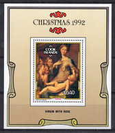 Cook Islands - 1992 - Christmas Miniature Sheet - MNH - Cook