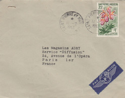 LETTRE. ST PIERRE ET MIQUELON. PAR AVION POUR PARIS - Lettres & Documents