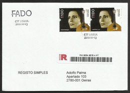 Portugal Fado Chanson Portugaise Musique Amália Rodrigues FDC Recommandée 2011 Fado Music Guitar R FDC - Chanteurs