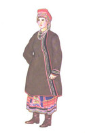 Russia:Kaluga Province, Woman Clothes, 1969 - Europe
