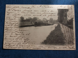 CPA   CORBIE  //  CANAL  DE  LA  SOMME -précurseur - 1904 - - Corbie