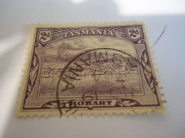 TASMANIA  USED STAMPS LANDSCAPES POSTMARK  1904 - Autres & Non Classés