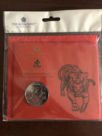 Great Britain - 5 Pounds, 2022, Chinese Zodiac - Year Of Tiger, BU - Colecciones