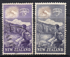 New Zealand 1954 Health Set Of 2, Used, SG 737/8 (A) - Usati
