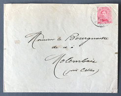 Belgique COB N°138 Sur Enveloppe, Cachet De Fortune 1919 MONS (BERGEN) - (A1647) - Fortuna (1919)