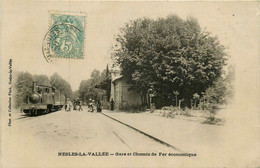 Nesles La Vallée * Gare Et Chemin De Fer économique * Ligne Et Train * Locomotive - Nesles-la-Vallée