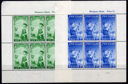 New Zealand 1958 Health Sheetlets Set Of 2, MNH But With Damage To Top Left Corner Where Once Stuck, SG 765a (A) - Neufs