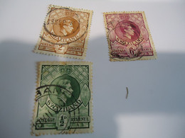 SWAZILAND 3 USED STAMPS KINGS - Swaziland (1968-...)