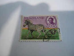 SWAZILAND  USED STAMPS ANIMALS  ZEBRA - Swaziland (1968-...)