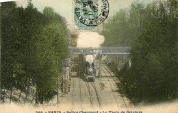 Paris * 19ème * Buttes Chaumont * Passage Du Train De Ceinture * Ligne Chemin De Fer - Paris (19)