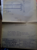 Aviation Dassault Breguet Dornier Alpha Jet ? Hydraulique Schéma D Principe Frein Porte Train Aérofrein Génération Volet - Other Plans