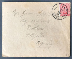 Belgique COB N°138 Sur Enveloppe, Cachet De Fortune 1919 GENT 3A GAND - (A1650) - Fortune Cancels (1919)