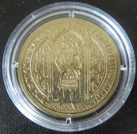 Médaille Monnaie De Paris 1997 - Reproduction Franc à Pied De Charles V En Laiton Doré - Sous Capsule - Sonstige & Ohne Zuordnung