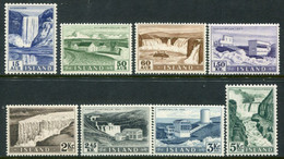 ICELAND 1956 Power Plants And Waterfalls  MNH / **.  Michel 303-10 - Ongebruikt