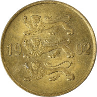 Monnaie, Estonie, 20 Senti, 1992 - Estonia