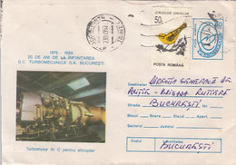 W1953- BUCHAREST TURBOMECANICA FACTORY, ENGINE, INDUSTRY, COVER STATIONERY, FINE STAMPS, 1995, ROMANIA - Usines & Industries