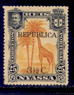 ! ! Nyassa - 1918 King Carlos Local Republica 3 1/2 C - Af. 70 - MH - Nyassa