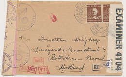 3 X Censored Cover Ireland - Rotterdam The Netherlands 1944 - WWII - Brieven En Documenten