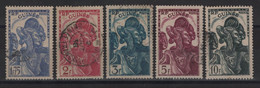 Guinee - N°141 à 145 - Obliteres - Cote 4.75€ - Used Stamps