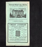 BESANCON - Petit Tract Publicitaire - " Grand Hôtel Des Bains, Eaux Minérales, Automobiles TH SCHNEIDER, Etc..." - Advertising