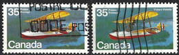 Canada 1979 - Mi 756 - YT 723 ( Seaplane Vickers Vedette ) Two Shades Of Color - Varietà & Curiosità